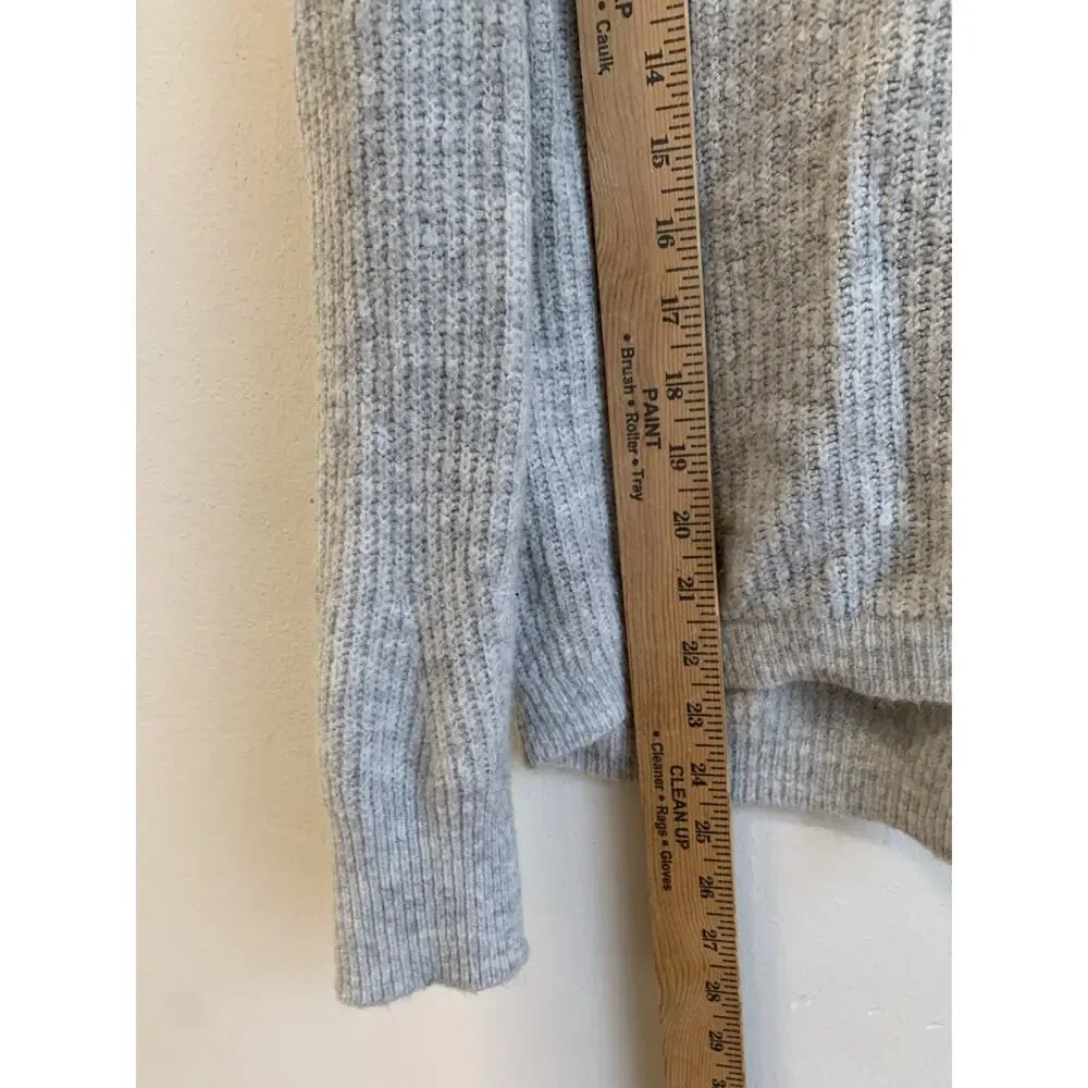 Zara Kids Girl Knit Sweater Winter Crew Neck Long Sleeve Gray Size 13-14 Y